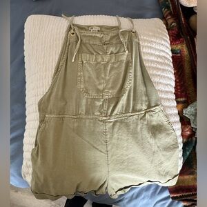 Billabong Green Overall Shorts